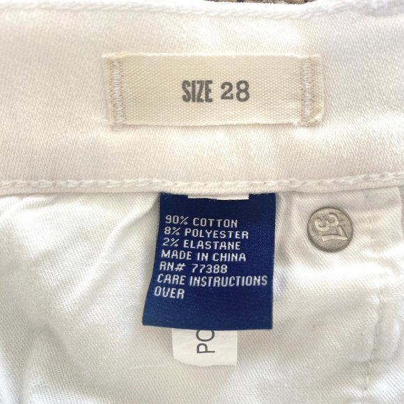 Madewell Skinny Skinny Crop Zip Jeans in Pure White - 28 - Picture 9 of 10